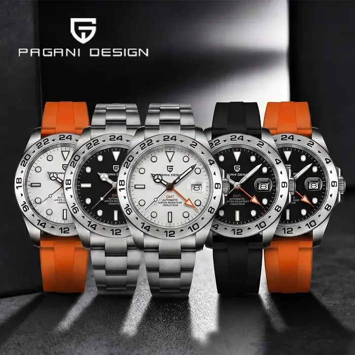 Pagani Design 2026 Nouvelle Montre de Plongée Homme 42 mm Saphir Mécanique Automatique GMT Étanche 1