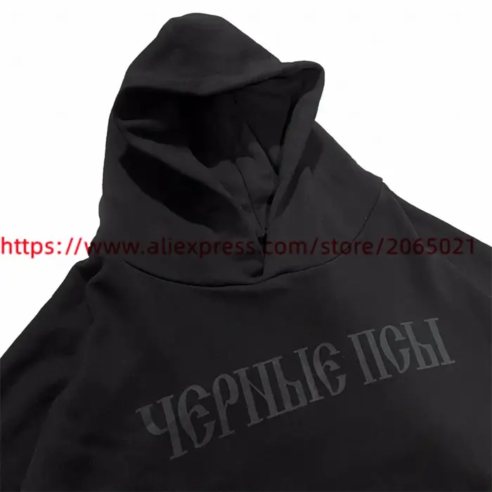 Vultures YZY Kanye sweat à capuche imprimé russe hommes femmes 1:1 pulls Vintage de haute qualité