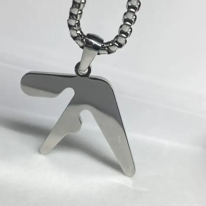 Collier pendentif en acier inoxydable de haute qualité avec logo Aphex – Collier hip-hop tendance po