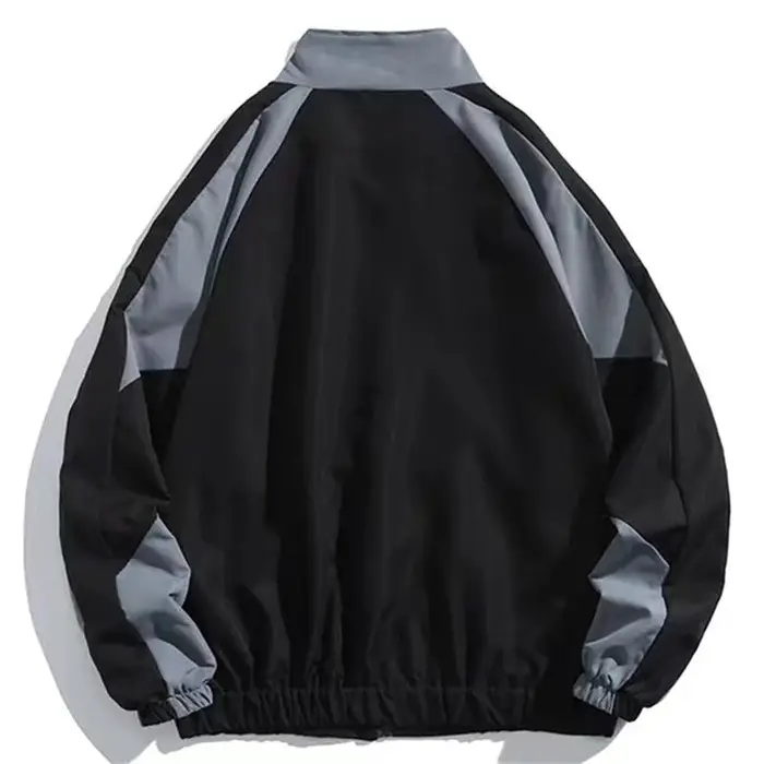 Veste d'Université pour Homme et Femme, Coupe-Vent de Style Hip Hop, Patchwork, Mode Printemps-Autom