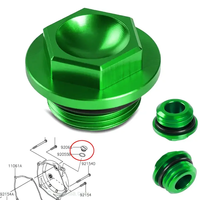 Bouchon de remplissage d'huile moteur, pour Kawasaki KX250F KX450F KX250 KX250X KX450 KX450X KX450SR