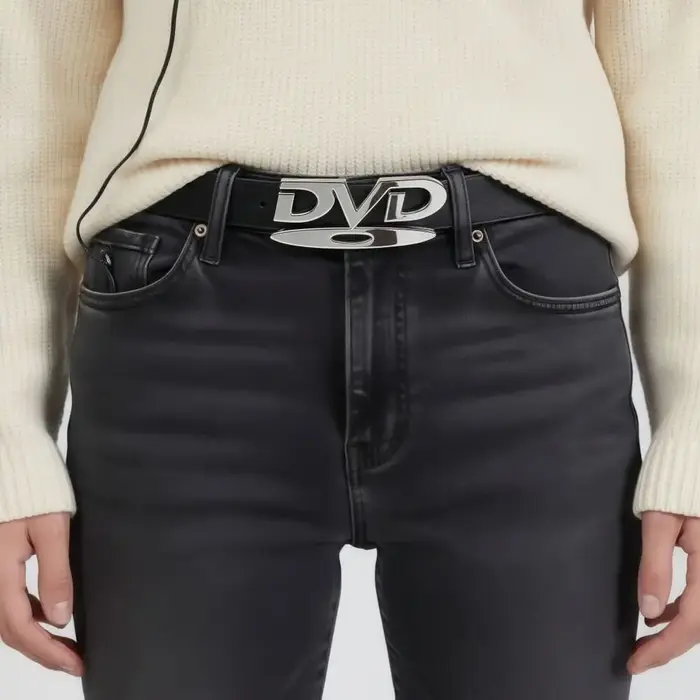 Ceinture unisexe à boucle au design nostalgique, polyvalente et tendance, pour femme, décontractée, 
