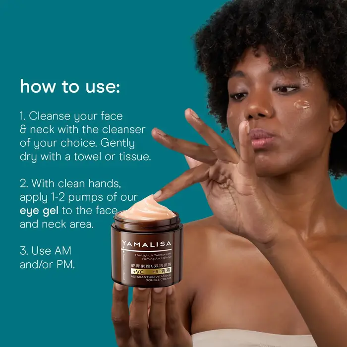 100g Astaxanthine Double Anti-rides vitamine C estompe les ridules rétinol crème pour le visage Lift