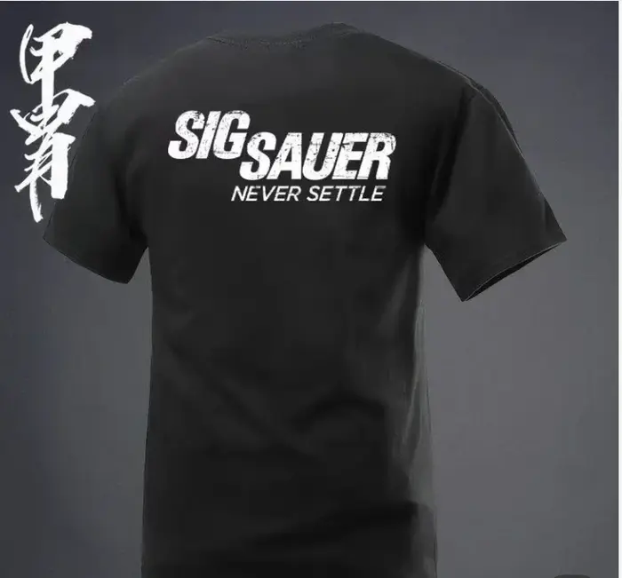 T-shirt décontracté pour homme, nouveau style été 2026, motif Sig Sur Gun, haute qualité, confortabl