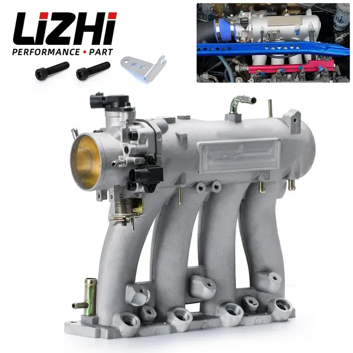 Collecteur d'admission LZ en aluminium D15 D16 série D, avec corps d'accélérateur de 70mm et TPS pou