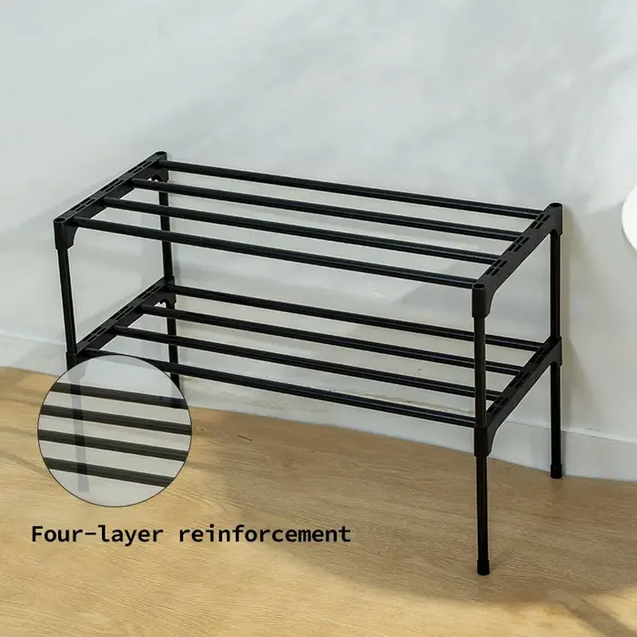 Armoire à chaussures domestique 2 couches, anti-poussière, épais, Durable, pour salon, pantoufles, b
