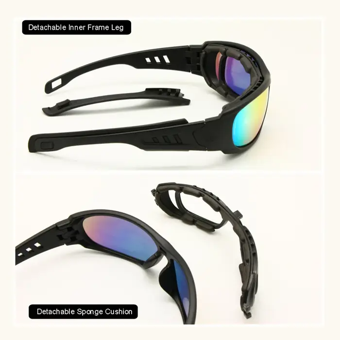 Daisy One C6 polarisé balistique armée lunettes de soleil militaire lunettes Rx insérer 4 lentilles 