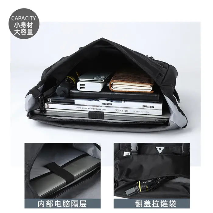 Sacs de messager Oxford imperméables pour hommes, sac à bandoulière de grande capacité, sacs à bando
