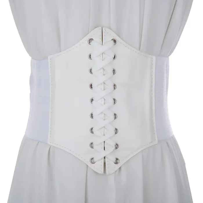 Nouveau Corset Punk noir large ceinture en cuir Pu minceur ceintures de corps pour les femmes élasti