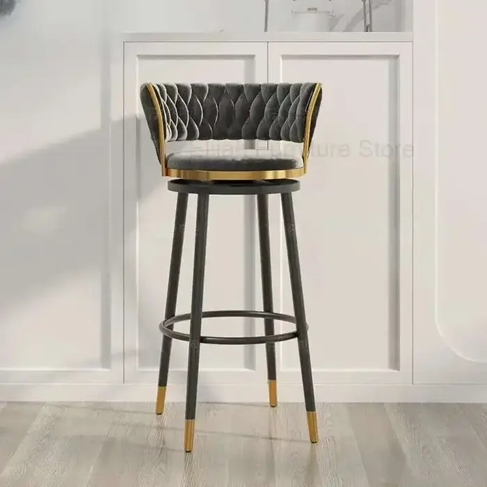 Caractéristique chaises de Bar modernes tabouret de salon nordique chaises de Bar de luxe en plein a
