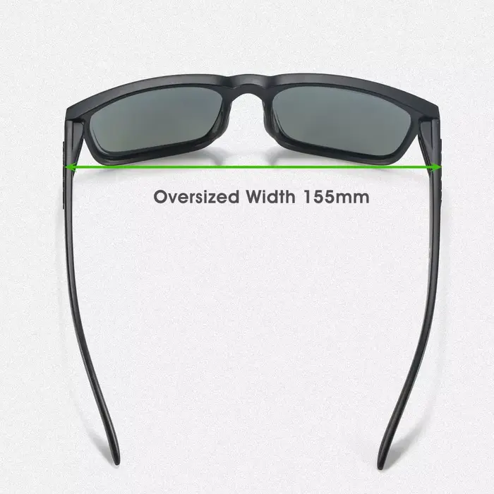 KDEAM lunettes de soleil pour hommes de grande taille lunettes de Vision nocturne photochromiques po