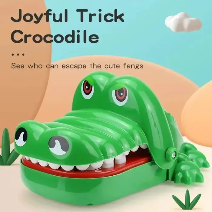 Jouet de pincement Crocodile pour enfants, jeux de famille classiques, méfait, jeux porte-bonheur po