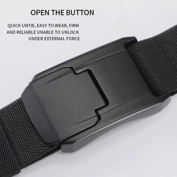 Nouvelle ceinture extensible pour hommes et femmes, boucle à dégagement rapide, solide, en vrai Nylo