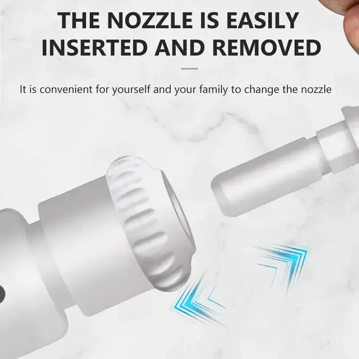 Irrigateur buccal non électrique, nettoyeur de dents sans fil, jet d'eau pour les dents, pression d'