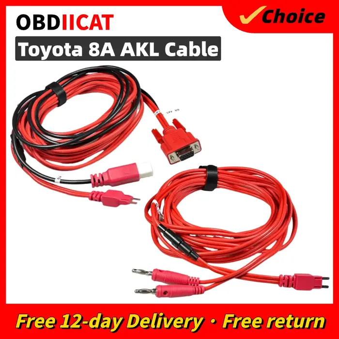 Câble pour Toyota 8A AKL, clé Non intelligente, toutes les clés perdues, adaptateur, fonctionne avec