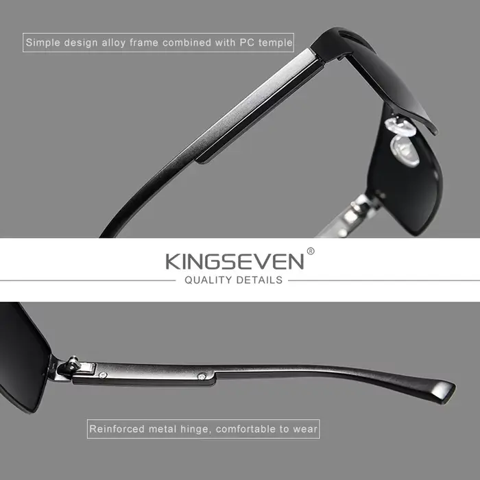 KINGSEVEN Hommes Polarisées Photochromiques lunettes de Soleil Femmes Caméléon Lunettes de Soleil UV