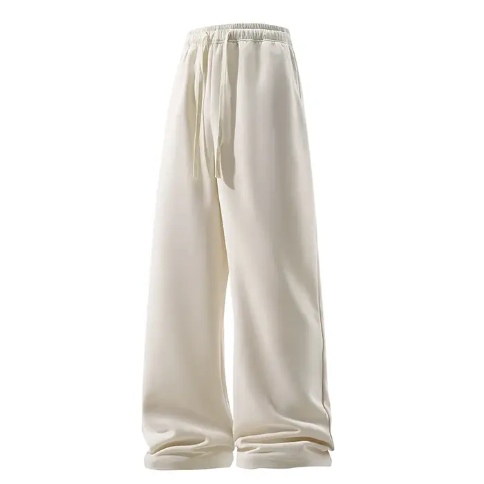 Pantalon à jambes larges pour hommes, mode décontractée, respirant, survêtement polyvalent, élastiqu