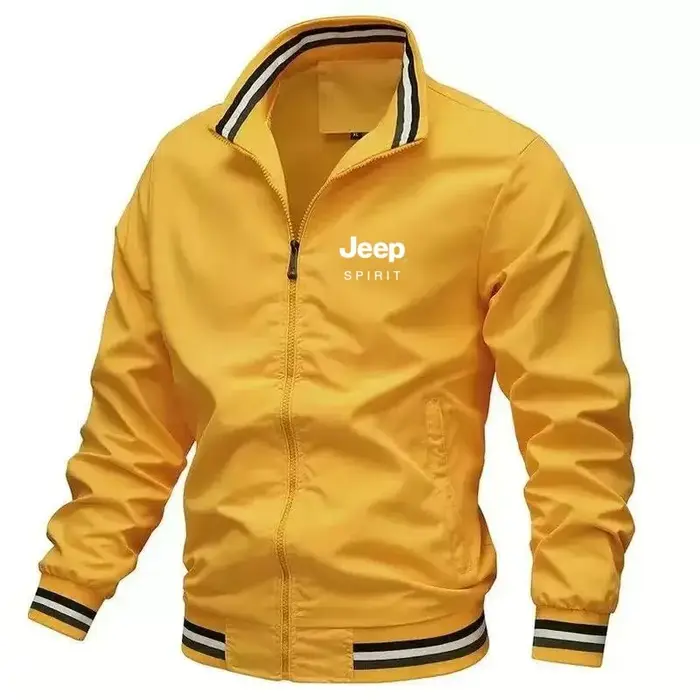 Nouvelle veste décontractée à col montant pour homme Jeep 2026, haute qualité, printemps-automne, co