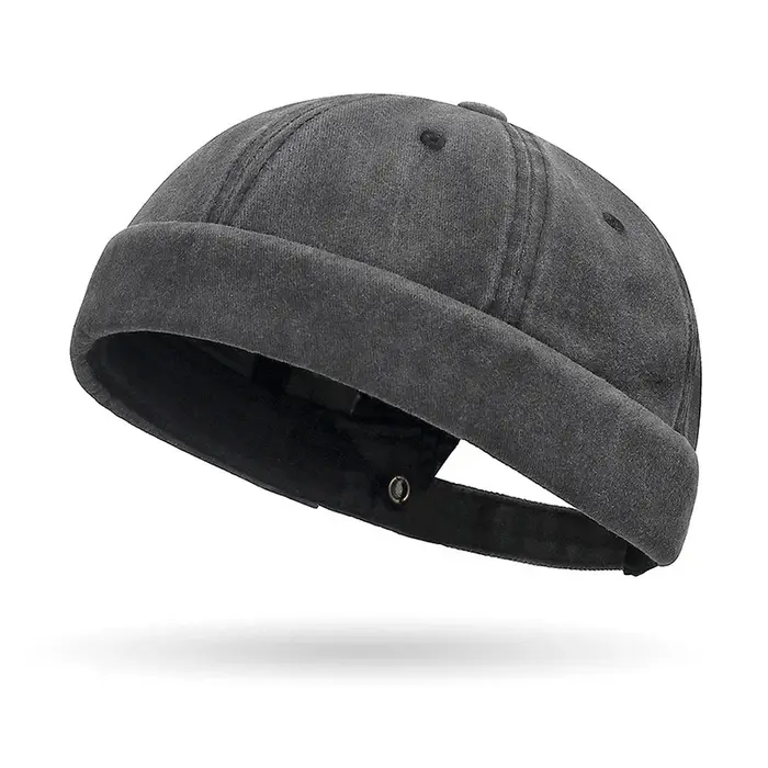 Casquette hip-hop délavée à capote souple de style rue – Chapeau de fermier unisexe et polyvalent