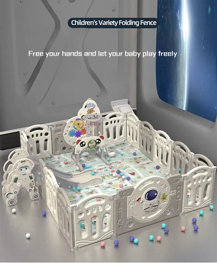 Parc pour bébés et enfants, clôture d'activités réglable, grand parc de jeu pour bébés avec portillo