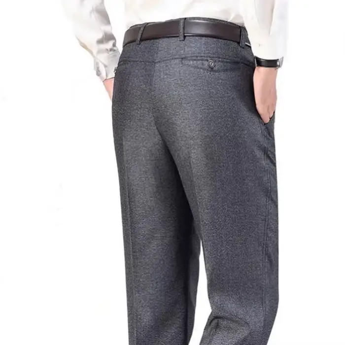 Pantalon de costume pour hommes de haute qualité classique été printemps pantalon taille haute autom