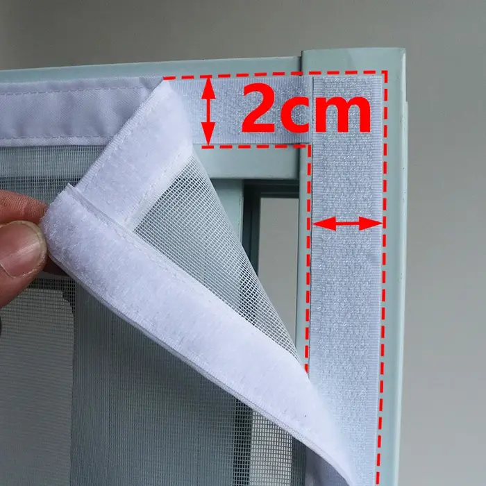 DTGJ-Moustiquaire magnétique pour porte market, moustiquaire blanche, taille personnalisée, insecte 