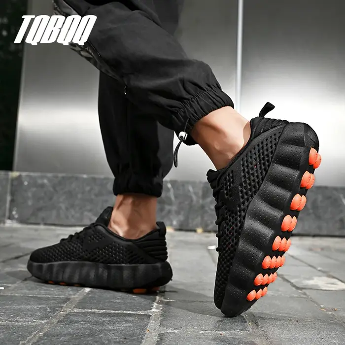 Chaussures de sport décontractées confortables pour hommes avec technologie de massage par détection