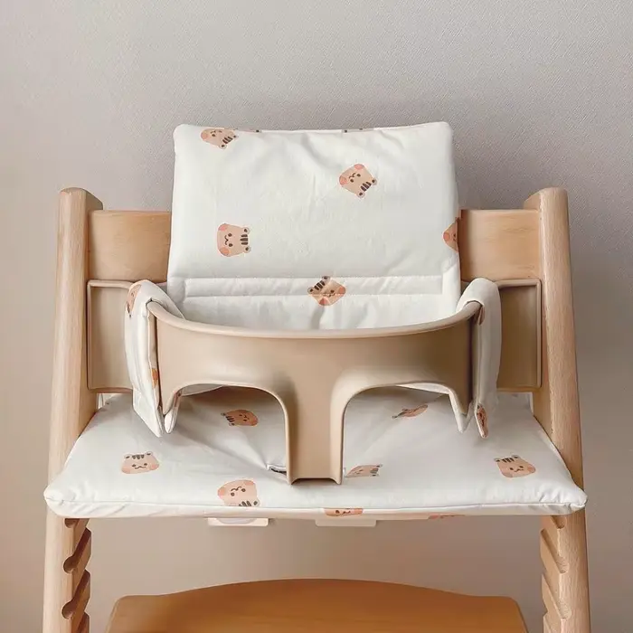 Coussin de chaise antidérapant pour bébé - Portable et intégré pour chaise de croissance