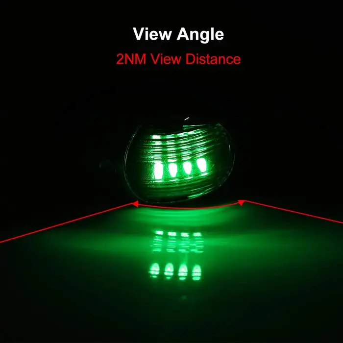 Feux de navigation pour yacht, étanches, LED, feux de navigation marins, feux de navigation rouges e