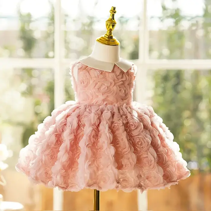 Robe de Soirée Anniversaire ICJAEHAO 2026 pour Enfants, Vêtements pour Filles, Robe de Demoiselle d'