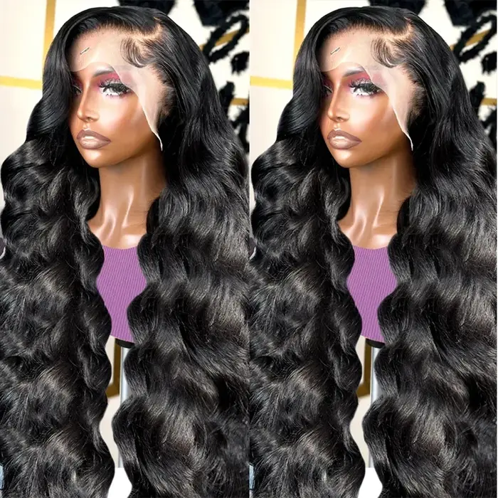 Perruque Lace Front Wig Body Wave Brésilienne Naturelle, Cheveux Sans Colle, HD, 13x4, 13x6, 28 30 3