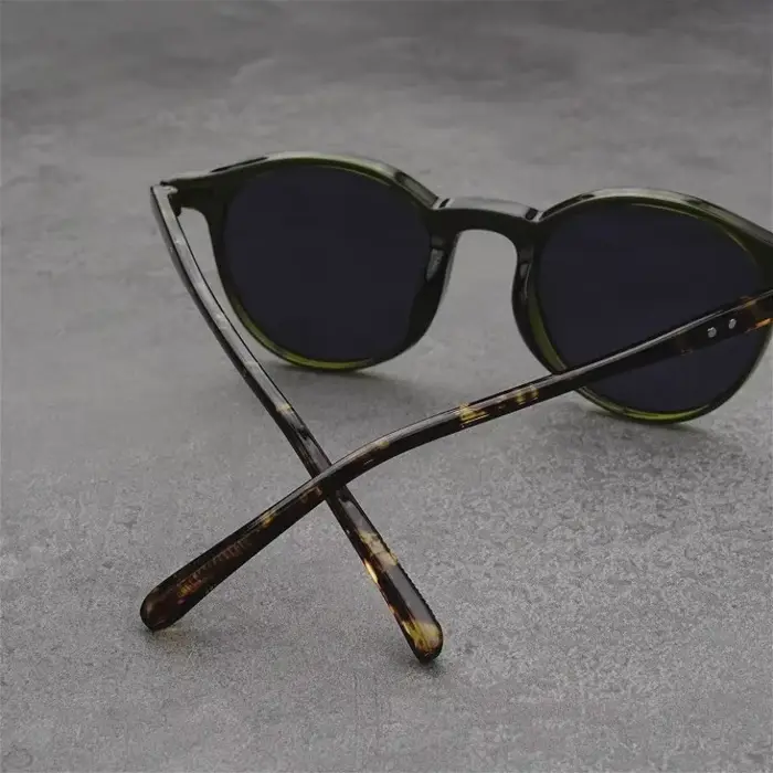 Lunettes de soleil rondes pour myopie, petite monture, rétro, marque de styliste, UV400, lunettes po