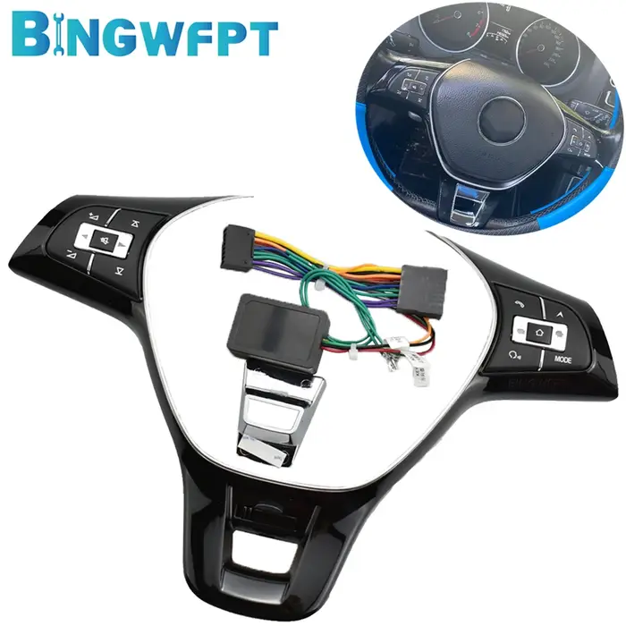 Bouton de téléphone de commutateur Audio multifonction modifié pour VW Polo Golf 2014 – 2019, bouton