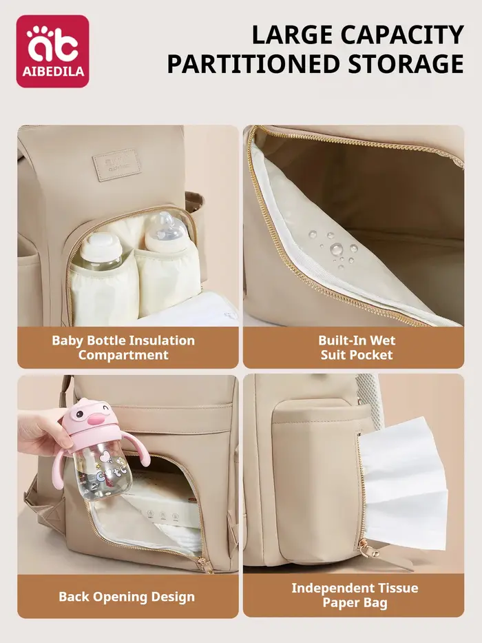 AIBEDILA sac à couches sac à dos sac pour femme sac à dos sac à couches pour bébé sac à dos de mater