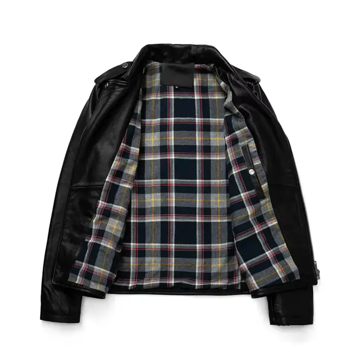 Veste en cuir de vachette véritable pour hommes, manteau de motard, vêtements d'équitation, mode aut