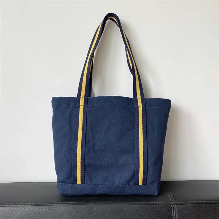 Fourre-tout en toile à sangle durable – Sac de courses en ours brodé, fourre-tout à bandoulière et à