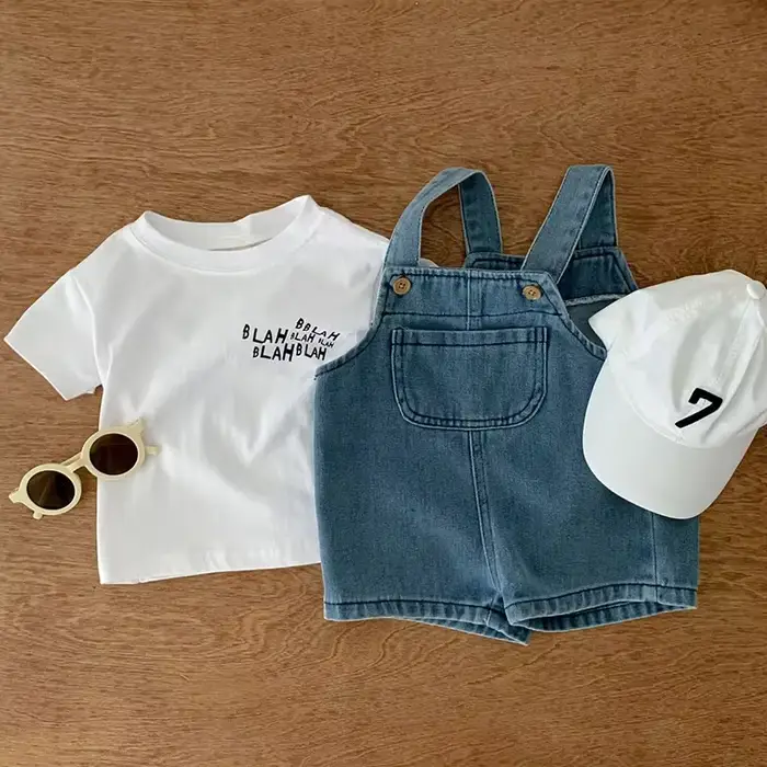 Ensemble de vêtements d'été pour bébés filles, tenue d'été pour tout-petits, t-shirt pour bébé imbib