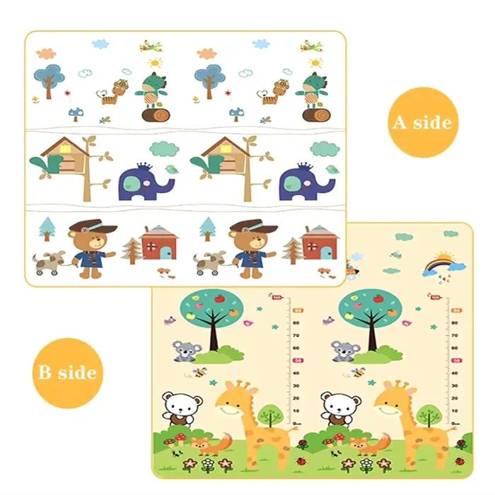 200x1 0/180x1 0/180x120cm tapis de jeu pour enfants épais tapis de sécurité amical ramper tapis de j