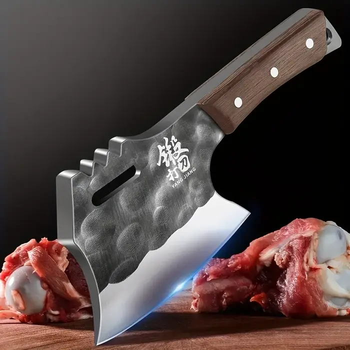 Couteau à découper épais, couteau spécial pour couper les os, couteau de boucher, adapté à la cuisin