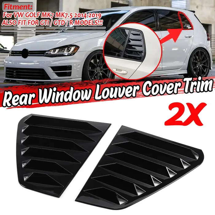 Couvercle de Volet Arrière de Voiture, Paire de Garnitures d'Évent Latéral pour Volkswagen VW GOLF 7