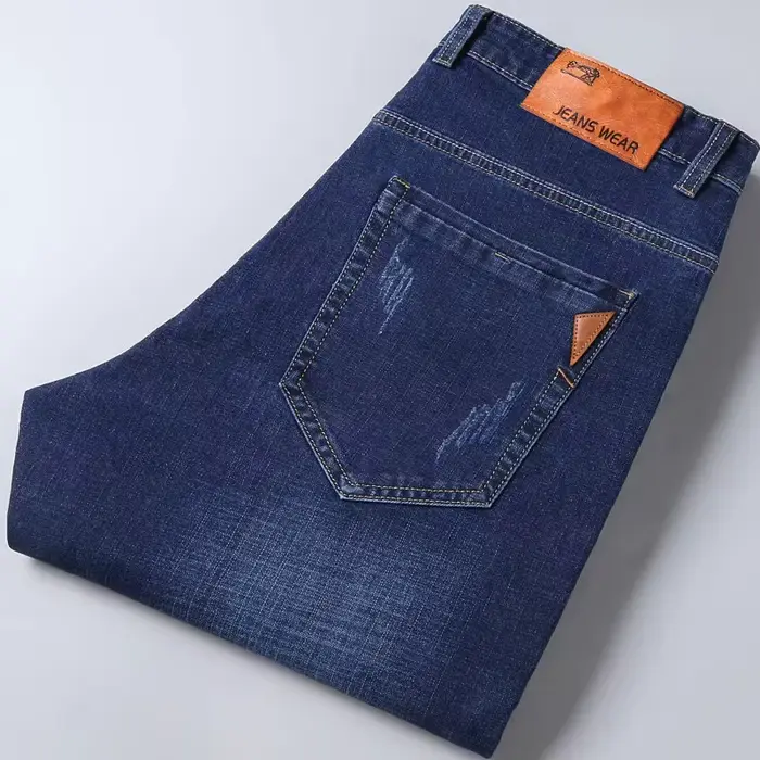 Jeans droits pour hommes, nouvelle collection 2025, pantalon slim extensible confortable et doux, en