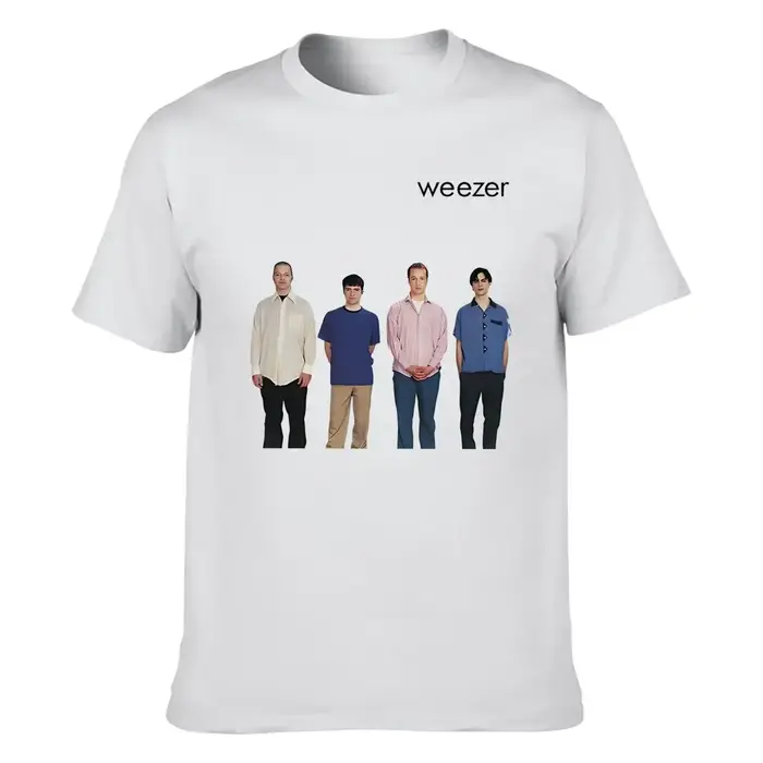 Weezer 1994 album bande impression T-shirt hommes été hip-hop rue décontracté ample T-shirt surdimen