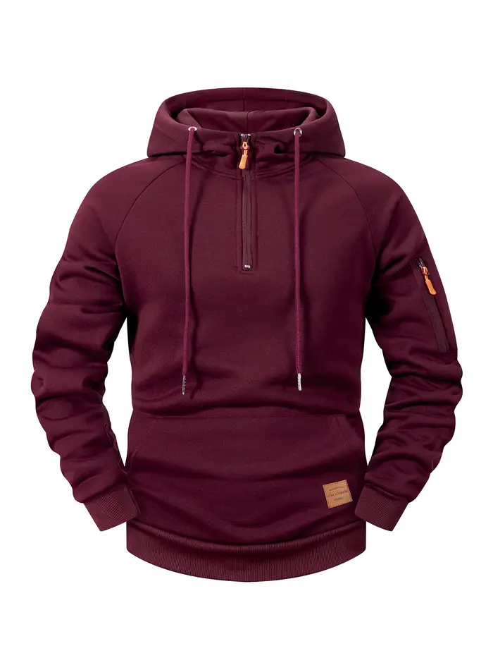 Sweat à capuche pour hommes, mode sport décontractée, rétro Harajuku, manches longues, fermeture écl