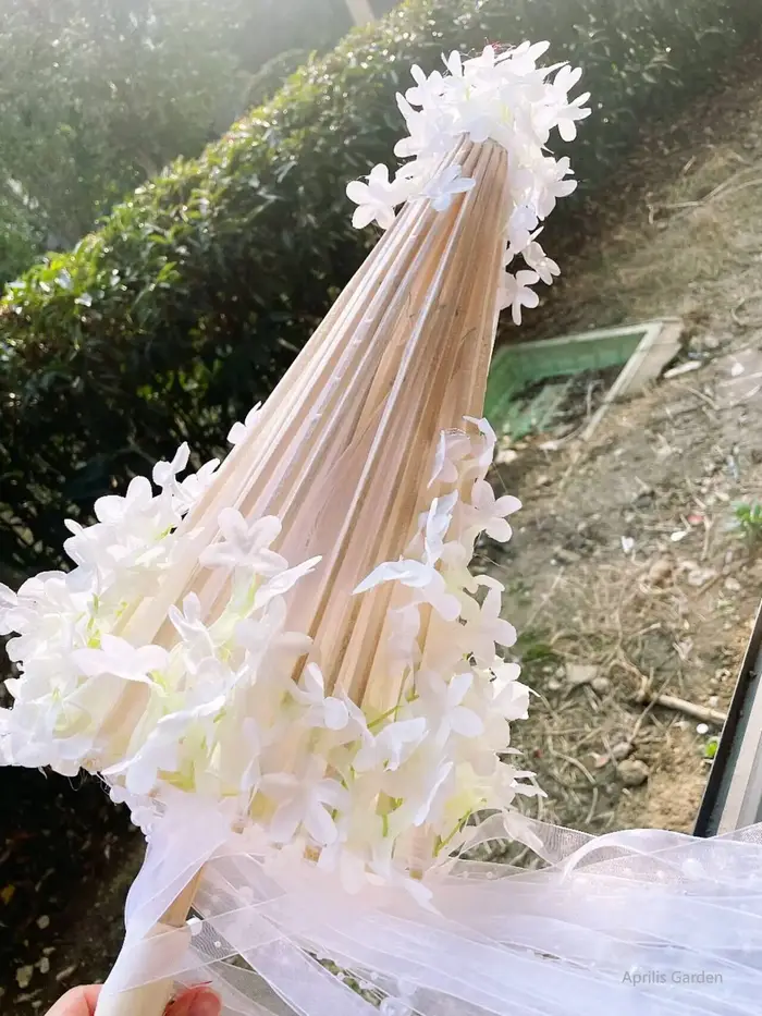 Parapluie décoratif à fleurs roses, Kimono Hanfu, accessoires de photographie de Cosplay, parapluie 