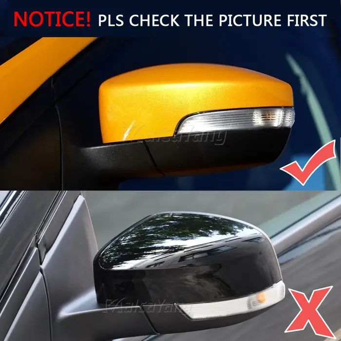 Clignotant dynamique LED pour Ford Kuga Ecosport, indicateur de rétroviseur latéral séquentiel 2013 
