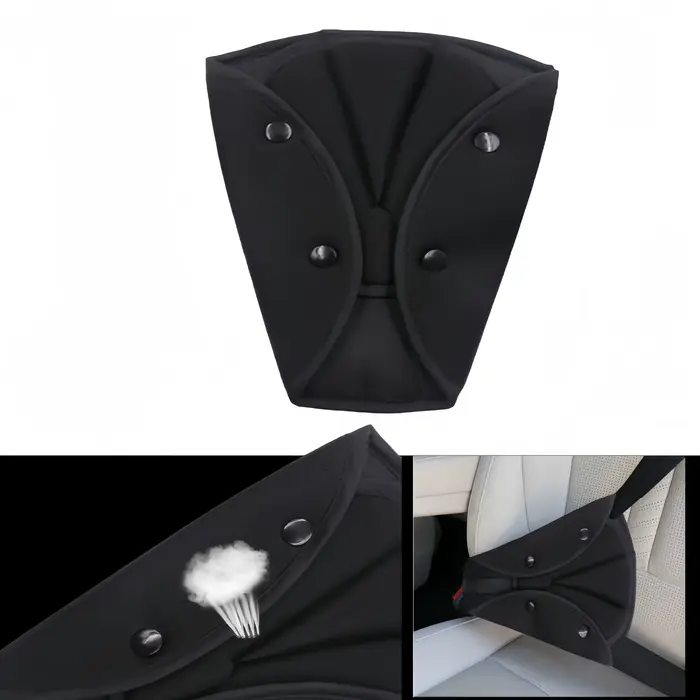 Régulateur de ceinture de sécurité pour siège auto enfant fixateur triangulaire anti-étranglement du cou protection corporelle sangle douce et confortable accessoires de guidage sécurité enfant confort voyage familial