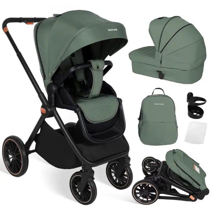 Poussette de sécurité légère 2 en 1 pour bébé, siège bidirectionnel pour nouveau-né, poussette multi