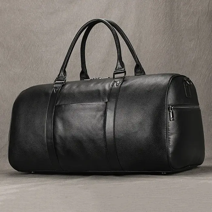 Sac de voyage en cuir de nouveau design à la mode, sac de sport en peau de vache souple, sac de voya
