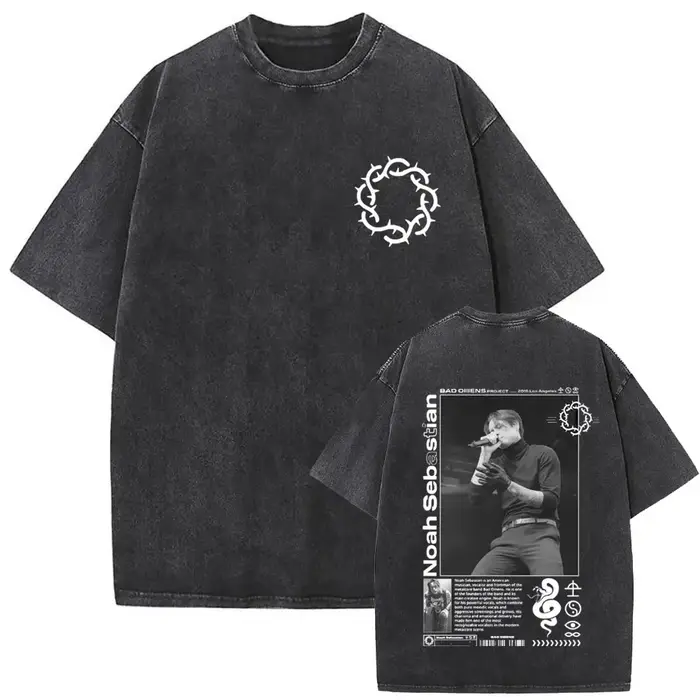 T-shirt graphique vintage délavé Bad Omens Do You Feel Love Tour 2026 pour hommes et femmes, style r