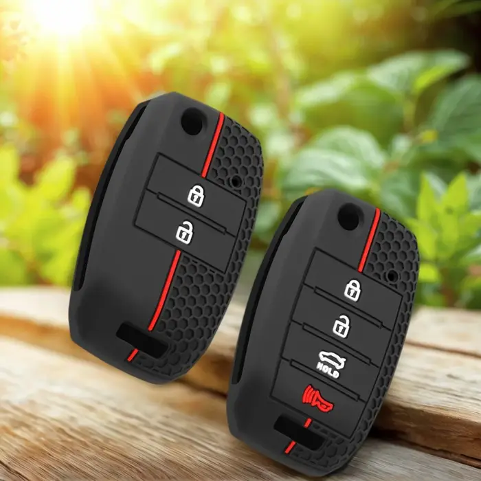 Coque de protection en silicone pour clé de voiture Kia Ceed Picanto Rio Sportage Optima Soul Sorento Forte Stinger Cerato Occasions spéciales cadeau durable